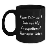 Funny Occupational Therapist Black Coffee Mugs Gifts from Friends for Men and Women Christmas Unique Mugs - Main
